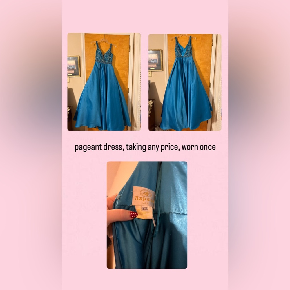 Elegant Blue Kids Formal Dress